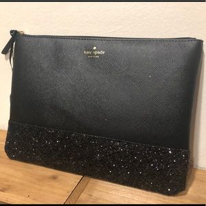 Kate Spade Gia - Black Glitter - Clutch - NWT